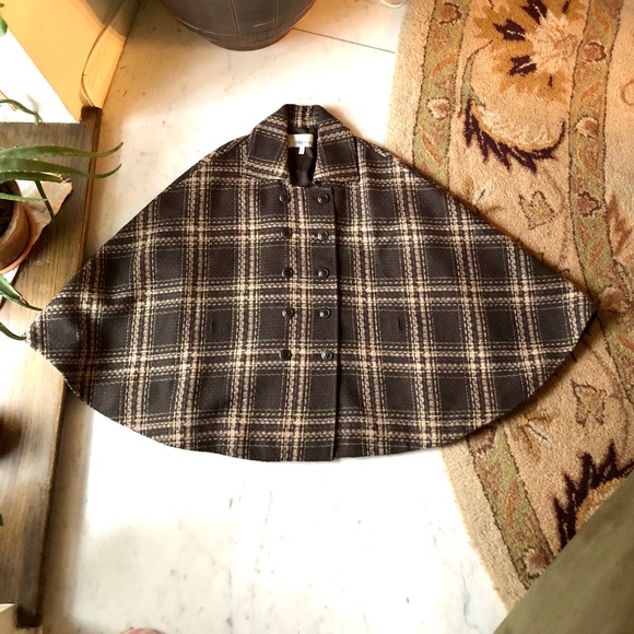 Beth Bowley Anthropologie Plaid Cape - Picture 3 of 7